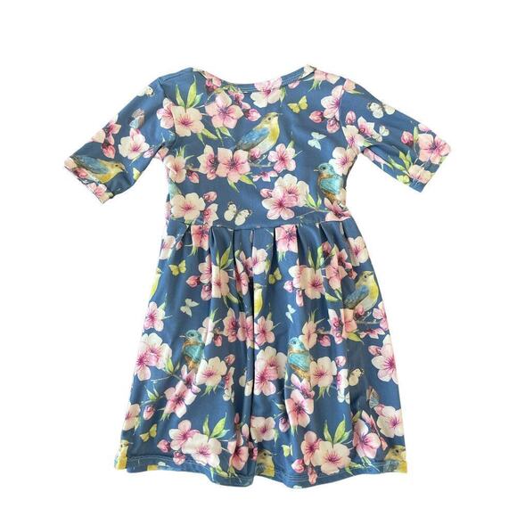 Bailey's Blossoms Blue Bird Floral Dress 12-18m - Picture 5 of 6